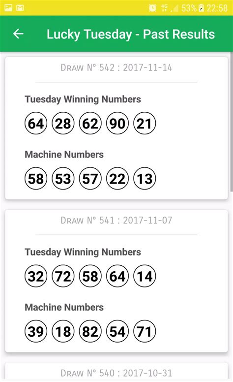 lucky tuesday results database|NLA Results Today .
